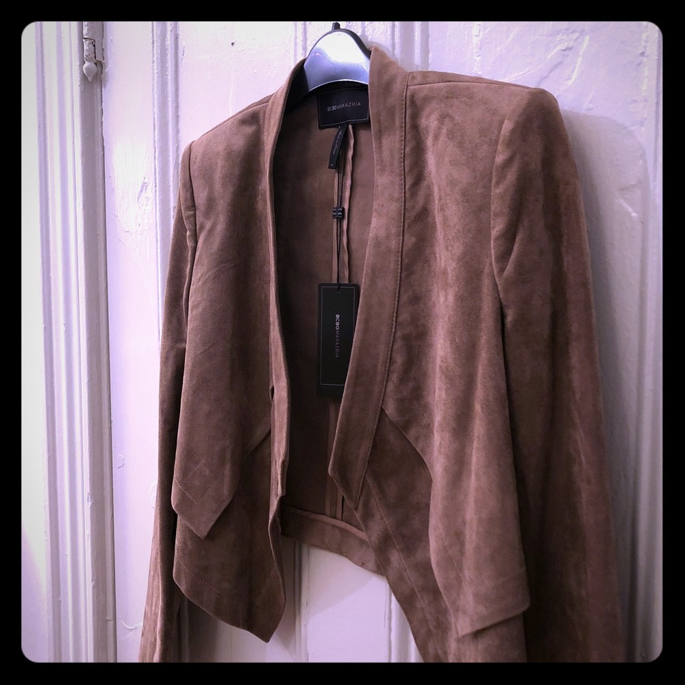 BCBG Faux Suede Jacket